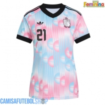 Camisa de time de futebol Bélgica Timothy Castagne #21 Replicas 2º Equipamento Feminina Mundo 2026 Manga Curta